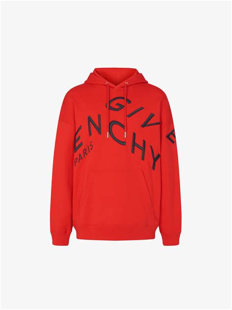 givenchy paris ripped hoodie|Givenchy refracted embroidered hoodie.